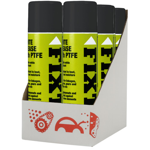White spray grease with ptfe - with,